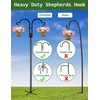 STAUKOK Double Shepherds Hooks for Outdoor, 2 Pack 76 Inch