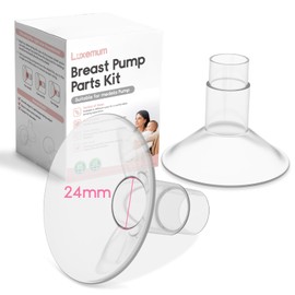Pump Parts for Medela Breast Pump,24mm Medela Flange Accessories with Pump in Style Parts Freestyle Flex Symphony Parts Swing Maxi Connector（2 Packs）