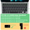 ProElife Russian Keyboard Cover Skin for 2024-2022 MacBook Air 13.6