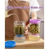 ZENS Pickle Jar with Strainer Flip, 51oz Pickle Container Pickle