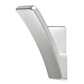 Gedotec Coat Hook Made of Solid Metal | 1 Piece Wall Hook Stainless Steel Look | Coat Hook Including Mounting Material | Dimensions: 56 x 25 mm | Simple and Timeless Look | Wall Hanging Hook