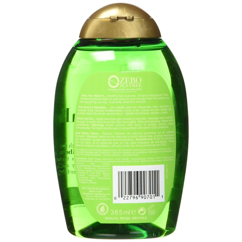 OGX Strength & Body + Bamboo Fiber-Full Shampoo, 13 Ounce