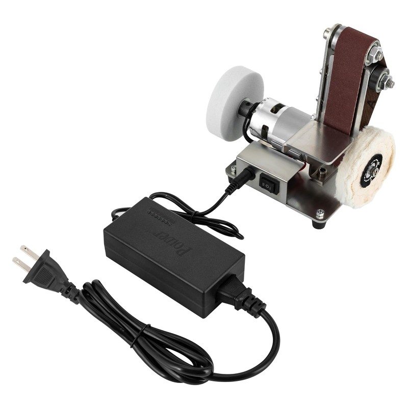 Mini Belt Sander Electric Bench Grinder Sanding Machine 7 Adjustable