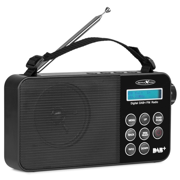 Reflexion TRA2350DAB Portable DAB+/FM Radio with Headphone Output, Carrying Strap