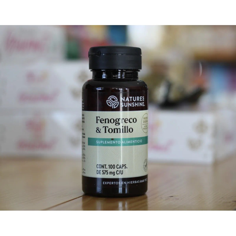 Natures Sunshine Fenogreco Y Tomillo 100caps