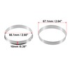 QUARKZMAN Set of 2 Car Hub Centric Rings 67.1 mm