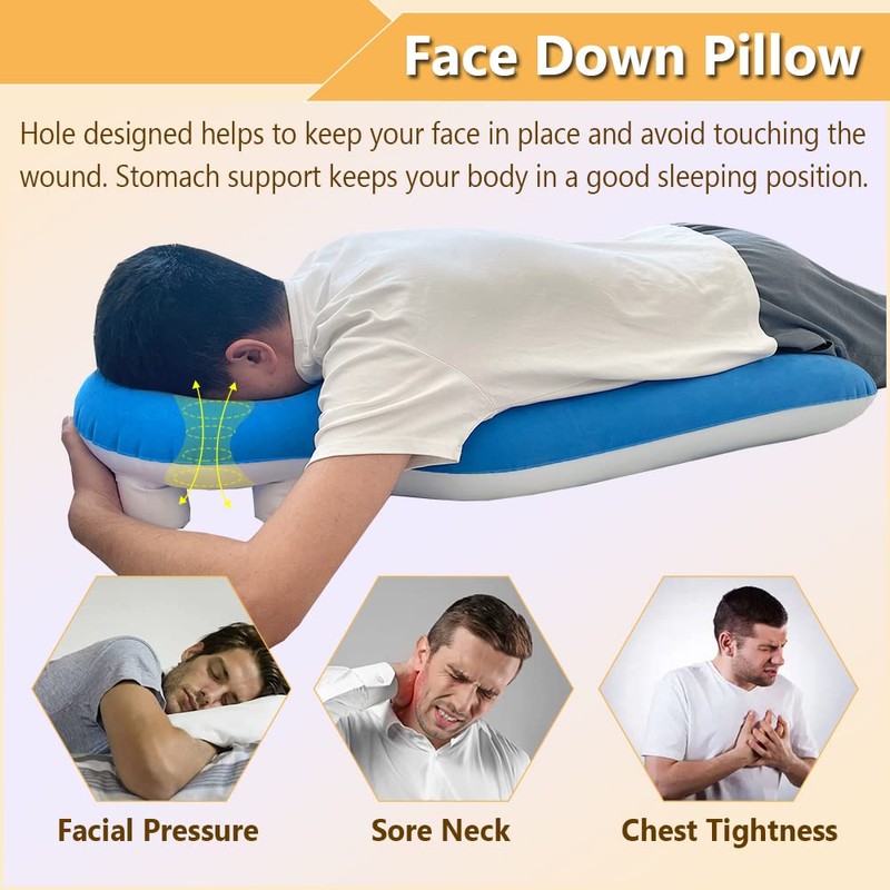Face Down Pillow After Eye Surgery, Prone Pillow with Arm