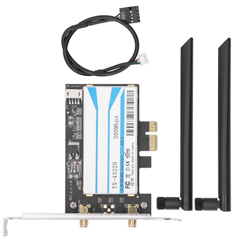 Wireless Network Card Dual Band Desktop Adapter BCM943228 2.4g/5g 300mbps