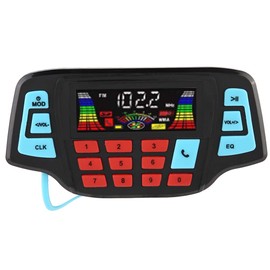 Aramox MP3 Player, Motorcycle BT MP3 Player Audio Stereo Speaker System Waterproof MP3 Player USB TF Card Carrier