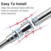 Gasea 3 Packs Shower Head Shut-Off Valve, Control on/Off Shower