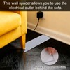 Sinbana 2 Pack Clear Couch & Bed Stopper, 23x10cm/9.1x3.94in Universal