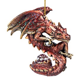 Christmas Light Protector Dragon 2021 Gothic Holiday Ornament: Set of Three