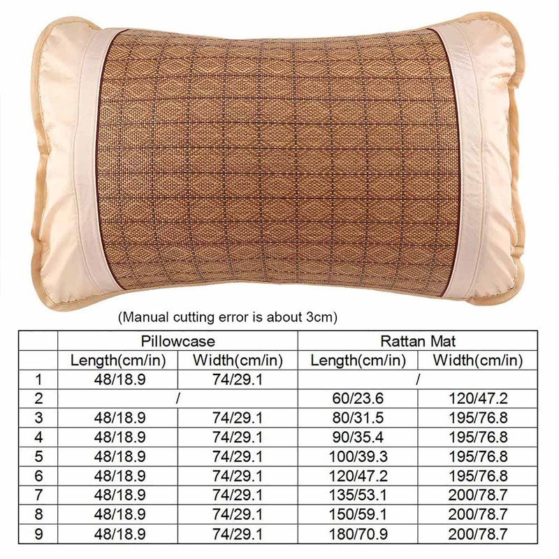 Summer Sleeping Mat, Bamboo Mattresses Rattan Mat Bed Foldable Summer