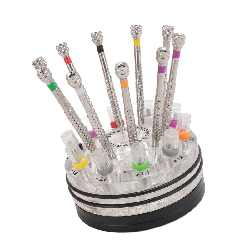 10pcs Screwdriver Kit for Watches Flat Blade Slotted Screwdriver with