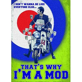 Small (150 x 200mm) Metal Sign - That's Why I'm A MOD