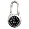 Klox White Silver Clip on Carabiner FOB Watch with Black