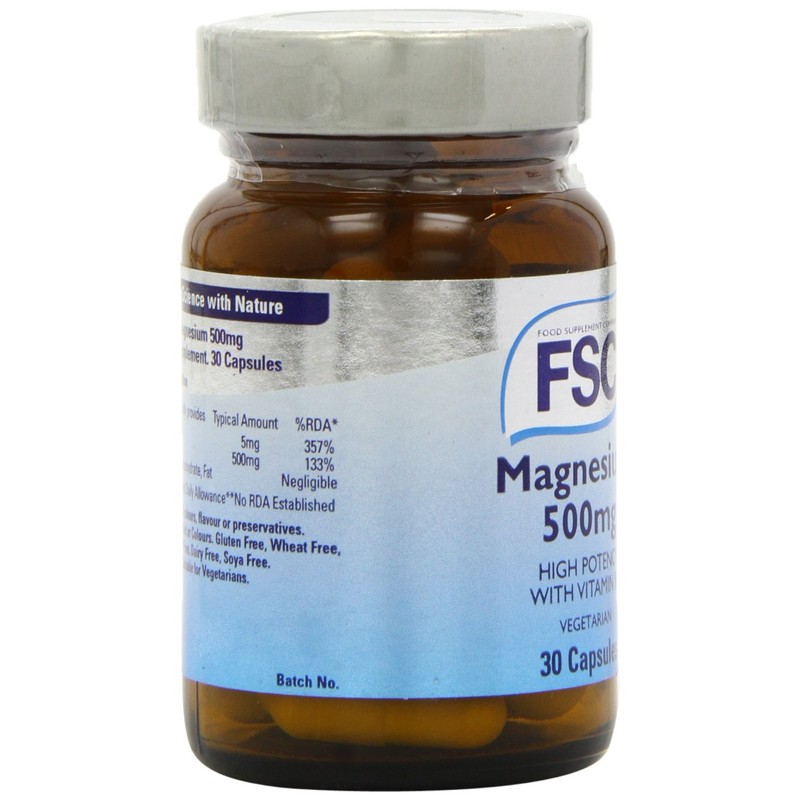 FSC 500mg Magnesium - Pack of 30 Capsules