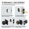 goldenwarm Black Door Knobs, Matte Black Privacy Door Knob Interior,
