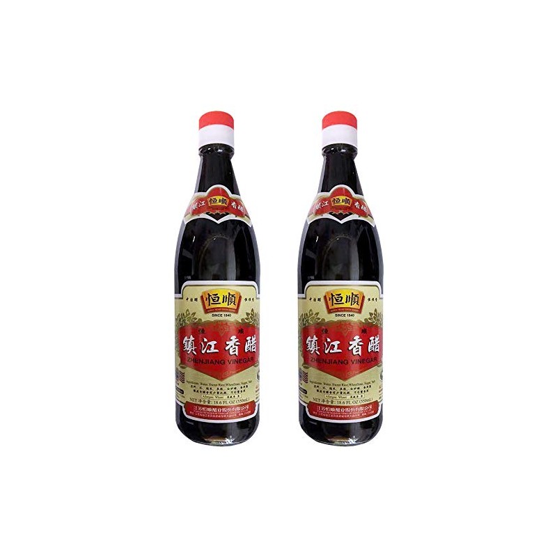 Hengshun ZhenJiang Chinkiang Black Vinegar (Regular, 2 Packs)