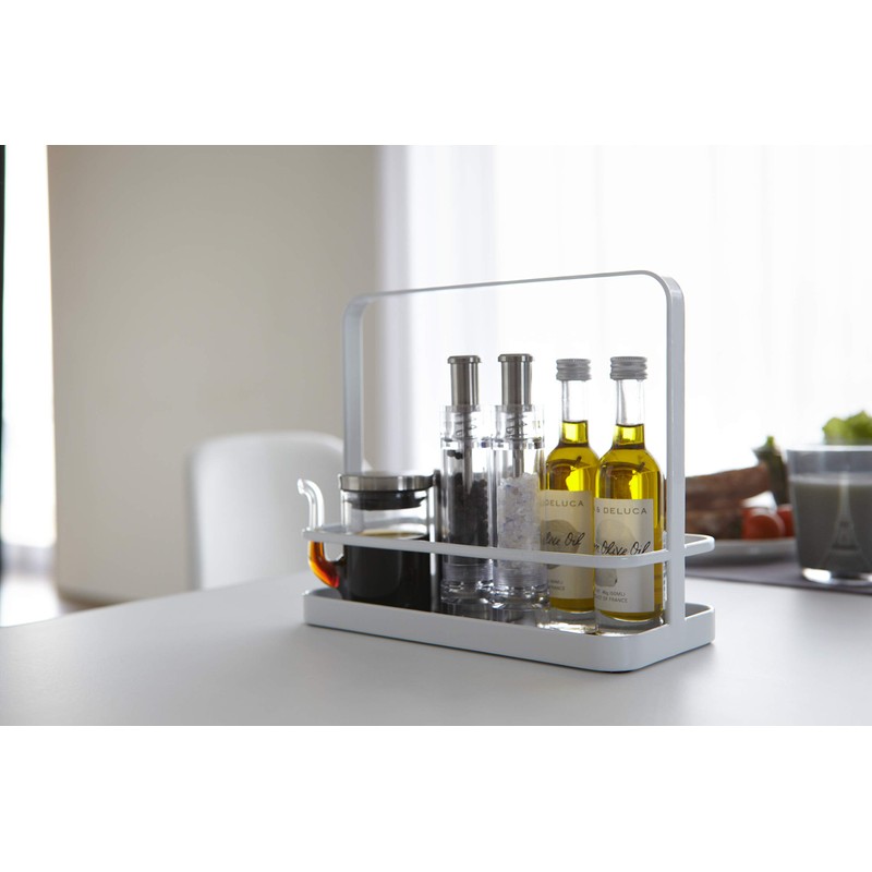 Yamazaki Spice Rack, Alloy Steel, White, One Size