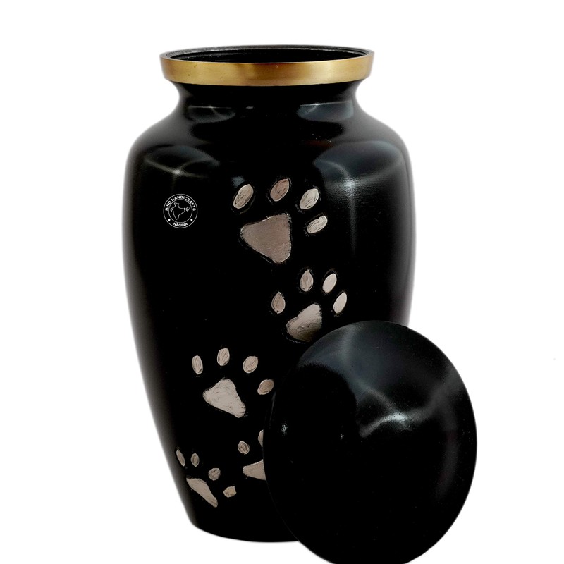 Hind Handicrafts Brass Pet Memorial Cremation Urns for Dogs and