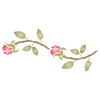 Rose Buds Stencil Reusable 24 x 11.5 cm