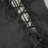 Tyuduo Chaleco medieval renacentista pirata gótico steampunk para hombre (negro,