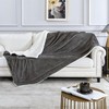 VED Sherpa Fleece Throw Blanket - Fluffy Microfiber Solid Blankets