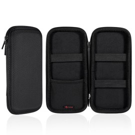 FINPAC Pencil Case, Hard EVA Pencil Case, Shockproof Pencil Case, Pencil Case, Pencil Case for Executive Fountain Pen for Office, School, black, L, pencil case