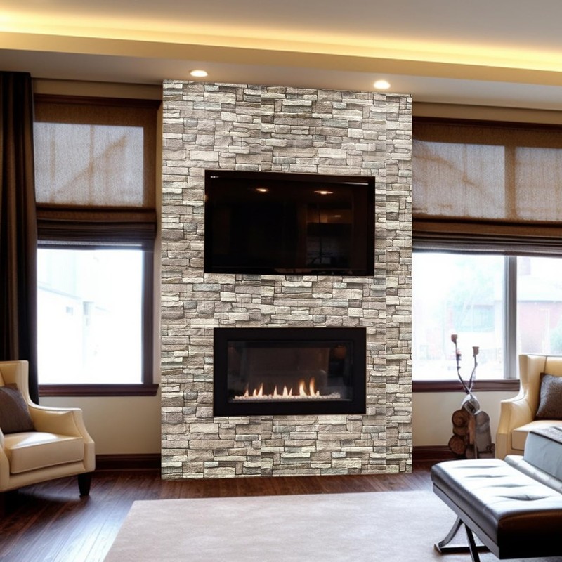 Yutianli 20PSC 3D Wall Panels Peel and Stick Faux Brick