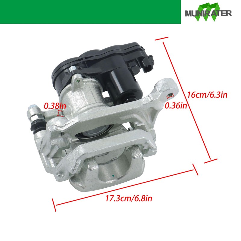 munirater Left Rear Electrical Brake Cylinder Caliper Replacement for Outlander