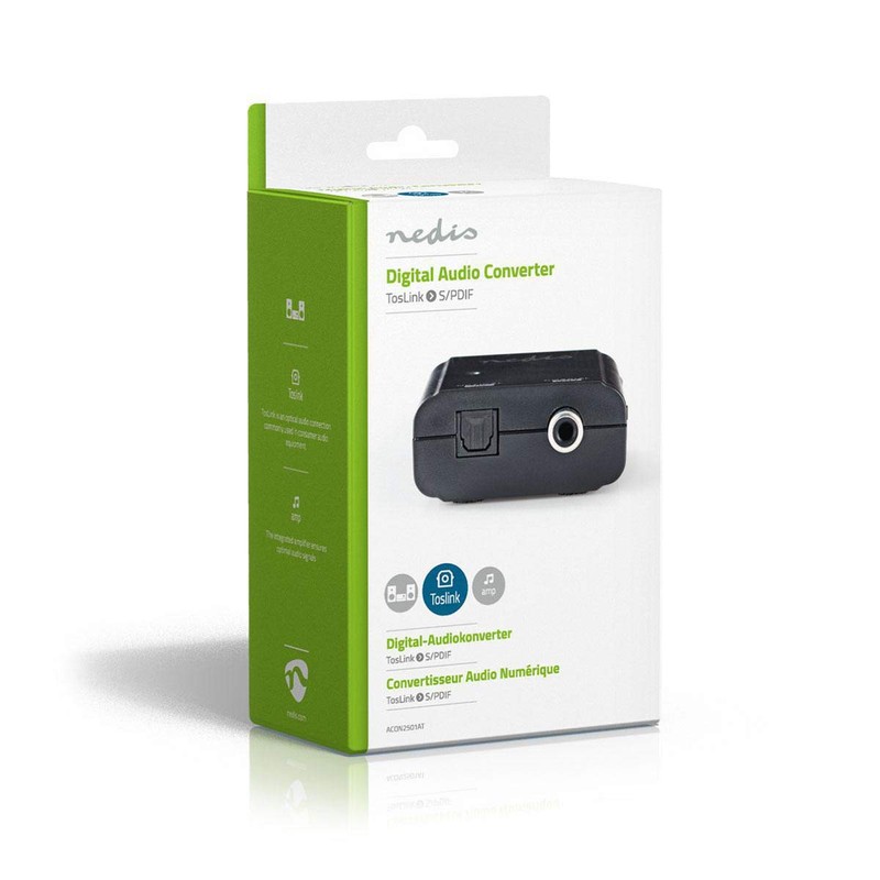 Nedis ACON2501AT Digital Audio Converter | 1-way - TosLink |