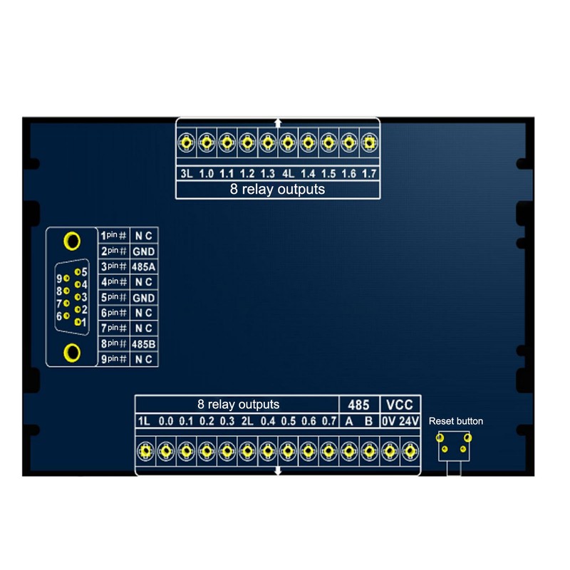 PLC Controller Programmable Logic 16 Channel Industrial Control Board Relay