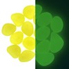 QTTLLI 20Pcs 4.5CM Large Glow Pebbles Glow in The Dark