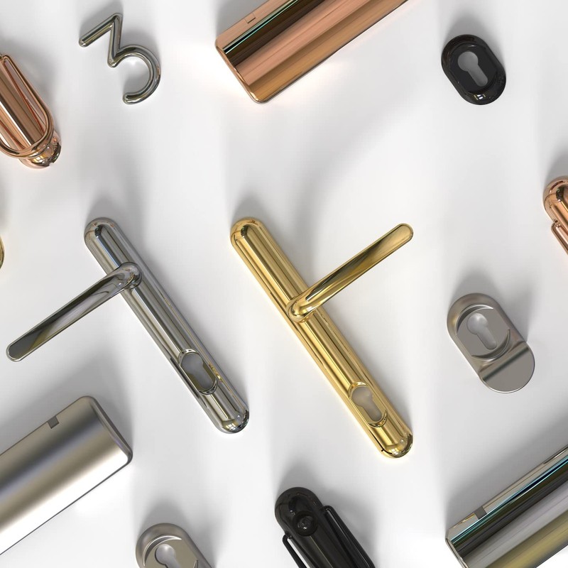 Ultion Sweet Door Handle 211mm (Long Fixings) - Matching Door