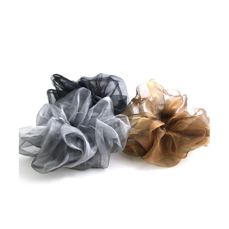 VINGTAINE HS-141-BR- Organza Volume, Chunchie, Large, Big, Gorgeous, Mature Look,