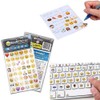 912 x Emoji Stickers | Unique Assorted Face, Animal &