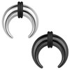 ZS 2Pcs Pincher Tapers Septum Rings, 2G 4G 6G 8G