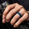 ThunderFit Silicone Rings for Men 8 Rings - Flat Top