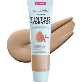 Wet n Wild Bare Focus Tinted Hydrator – Hidratante Facial con Color Medium Tan (Acabado Natural, 27 ml)