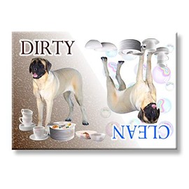 Mastiff Clean/Dirty Dishwasher Magnet No 2