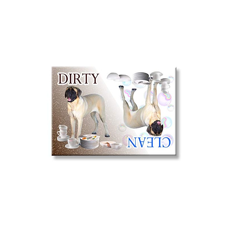 Mastiff Clean/Dirty Dishwasher Magnet No 2