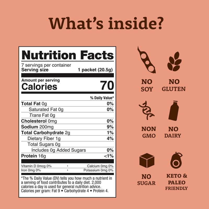 Dr. Kellyann Classic Beef Bone Broth Collagen Powder Packets (7