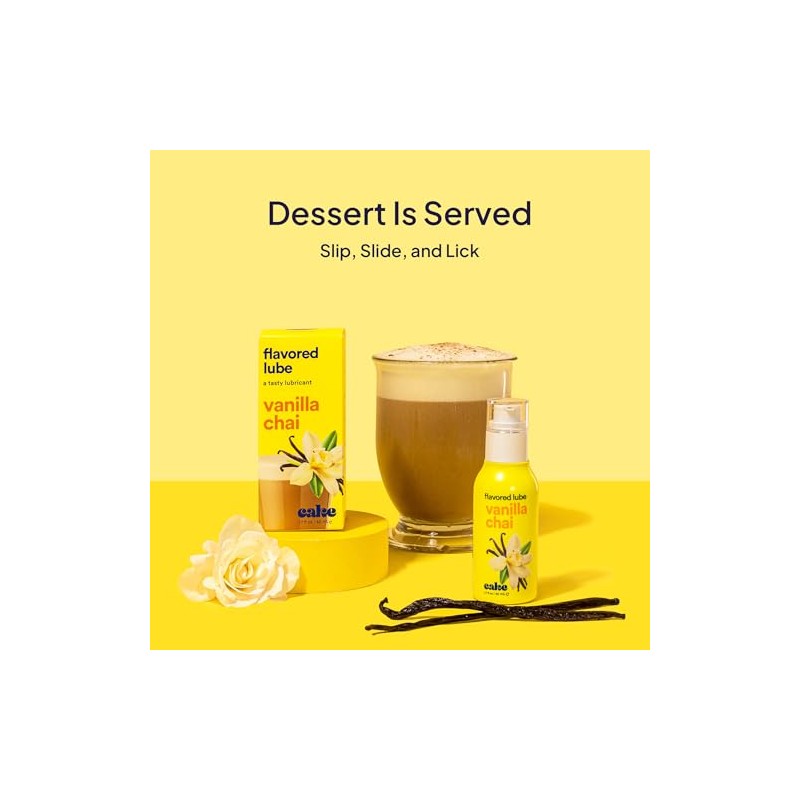 Hello Cake Flavored Lube - Vanilla Chai - Water-Based Lube