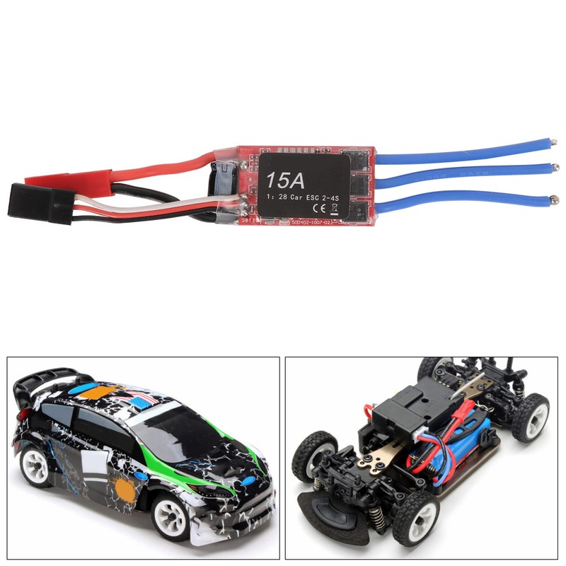 15A 2‑4S ESC Electronic Speed Controller Accessory for 1/28 1/24