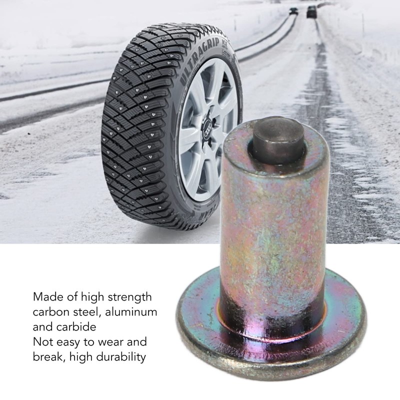TOPINCN 100-Piece Tire Spikes and Bolts Kit, 9mm Traction Studs,