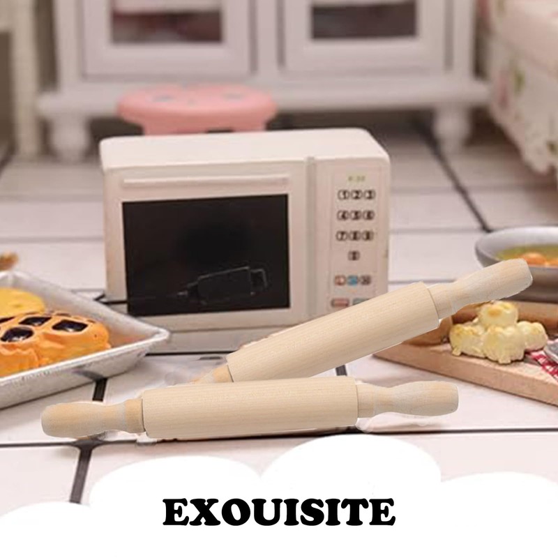 4 PCS Small Rolling Pin, Clay Rolling Pin, Mini Rolling