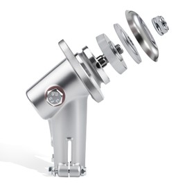 LEYURISE String Trimmer Gear Head Gearbox Assembly 25 Diameter Square Hole with Grass Trimmer Adapter Plate Kit Compatible with Echo Shindaiwa Weed Eater SRM-225 SRM-225i Replace#: P021008182