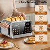 Foyoconven Touch Screen Toaster 4 Slice, Digital Smart Dual Control