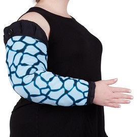 CircAid Circarid Profile Energy Oversleeve CG Foam Arm Sleeve Lymphedema Management, Blue Giraffe, Extra Wide, Long, III